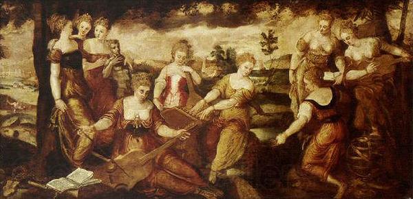 Lodewyck Toeput The Nine Muses Norge oil painting art